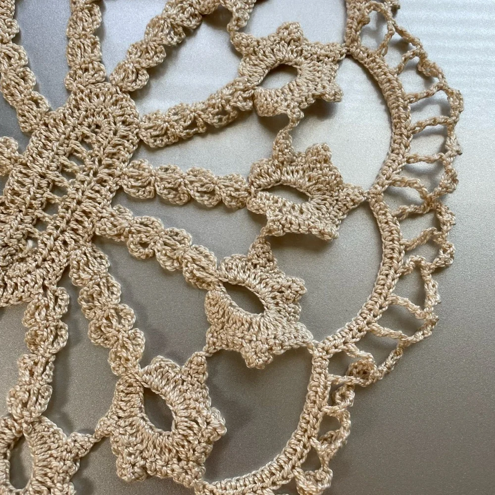 Handmade Crochet Doily pastel